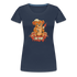 Horror Teddy Bär - Ich Bin Okay Lustig - I'm Fine - Frauen Premium T-Shirt - Navy