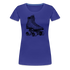 80s 90s Style Rollerskates Rollschuh Frauen Premium T-Shirt - Königsblau