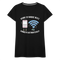 Kawaii Handy Wifi W-Lan - Home is Where Wifi Connects Lustiges Frauen Premium T-Shirt - Schwarz