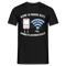 Kawaii Handy Wifi W-Lan - Home is Where Wifi Connects Lustiges T-Shirt - Schwarz
