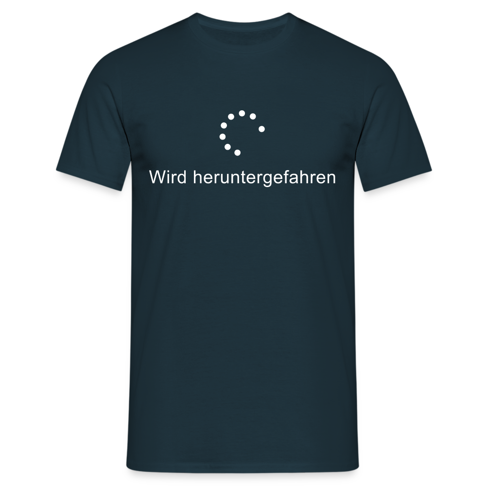 Windows wird heruntergefahren Lustiges T-Shirt - Navy