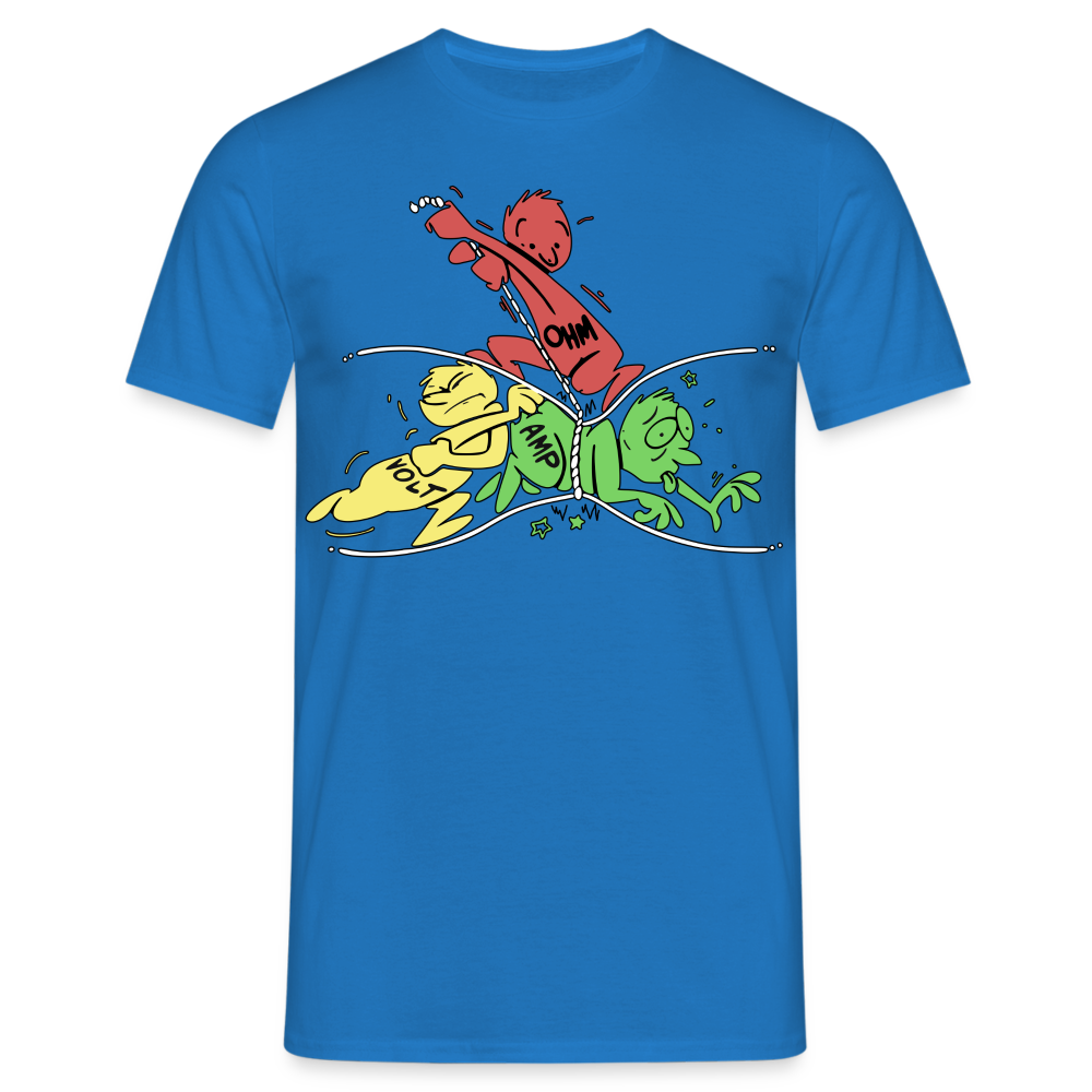 Elektriker Shirt Ohms Gesetz Witziges T-Shirt - Royalblau