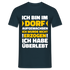 Bin im Dorf aufgewachsen - Dorf Kind - Auf dem Lang aufgewachsen Lustiges T-Shirt - Navy