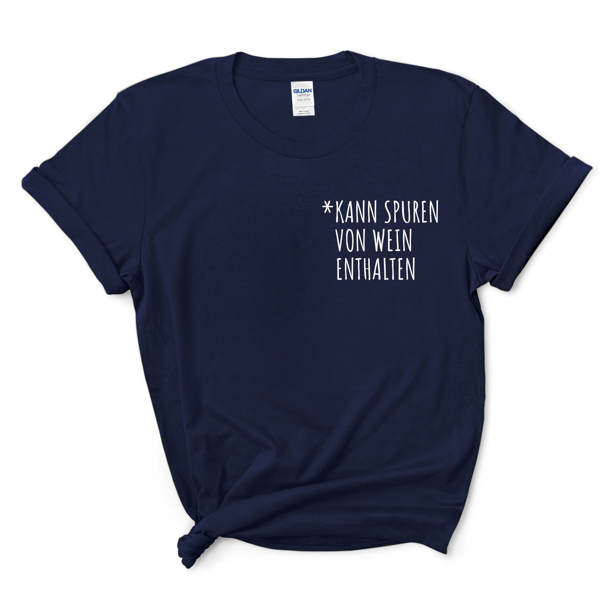 Wein Shirt Kann Spuren von Wein enthalten Lustiges Geschenk Shirt