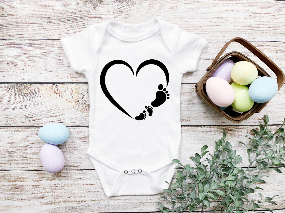 Herz Babyfüße Digitaler Download PNG SVG