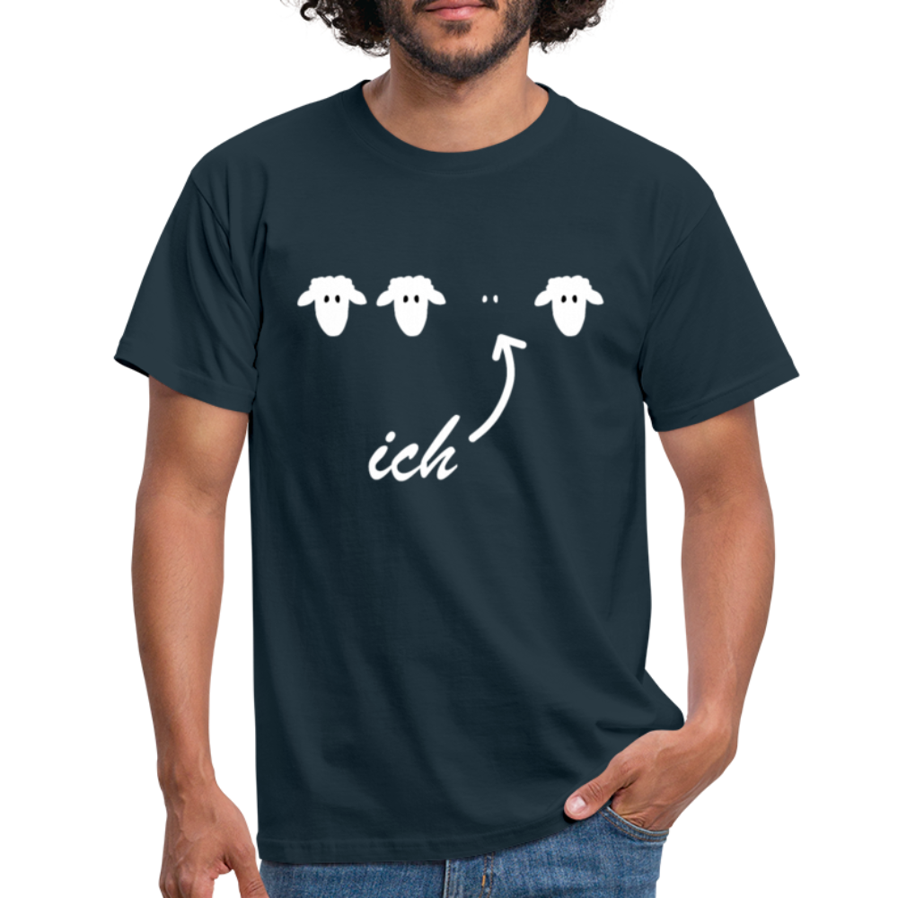 Ich bin das schwarze Schaf Lustig Sarkastisches T-Shirt - Navy