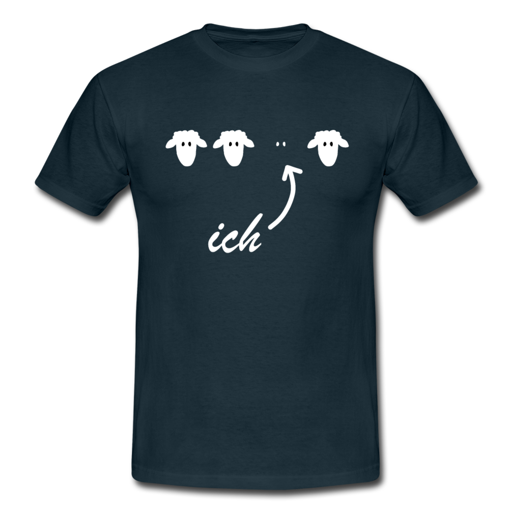 Ich bin das schwarze Schaf Lustig Sarkastisches T-Shirt - Navy