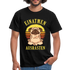 Mops Hund Yoga Einatmen Ausrasten Lustiges T-Shirt - Schwarz