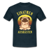 Mops Hund Yoga Einatmen Ausrasten Lustiges T-Shirt - Navy
