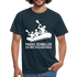 Paddel schneller, ich höre Schlager Musik Lustiges T-Shirt - Navy