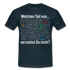 Für Mathe Lehrer Welchen Teil hast Du nicht verstanden T-Shirt - Navy