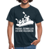 Paddel schneller, ich höre Volksmusik Lustiges T-Shirt - Navy