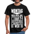Montag noch nicht mal Mittag und der Mittelfinger tut weg T-Shirt - Schwarz
