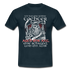 Wikinger Vater habe Tochter Axt und Alibi Lustiges T-Shirt - Navy
