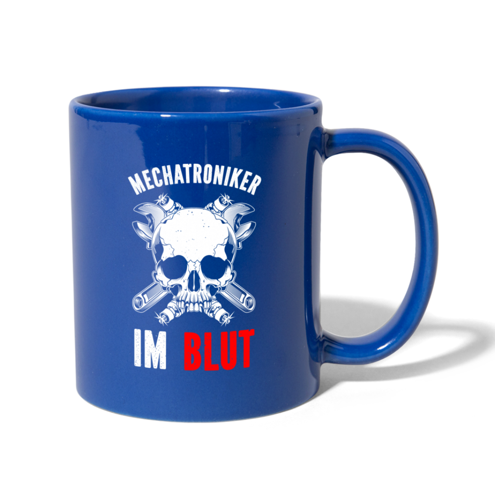 Mechatroniker Mechaniker im Blut Kaffee Tasse - Royalblau