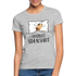 Hund im Bett Offizielles Schlafshirt Lustiges Frauen T-Shirt - Grau meliert