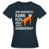 Faultier bin beschäftigt kann ich dich später ignorieren lustiges Frauen T-Shirt - Navy