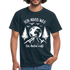 Berge Bergfreunde Wandern Ich muss weg die Natur ruft T-Shirt - Navy