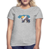 Bär Berge Sonnenaufgang Natur Wandern Camping Frauen T-Shirt - Grau meliert
