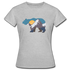 Bär Berge Sonnenaufgang Natur Wandern Camping Frauen T-Shirt - Grau meliert