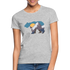 Bär Berge Sonnenaufgang Natur Wandern Camping Frauen T-Shirt - Grau meliert