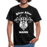 Wikinger Totenkopf Axt Böser Alter Mann Lustiges T-Shirt - Schwarz