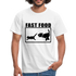 Hund Jagt Katze Fast Food Lustiges T-Shirt - Weiß