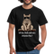 Faule Coole Katze - Bin nicht doch zum arbeiten hier Lustiges T-Shirt - Schwarz