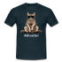 Faule Coole Katze - Chill mal BRO! Lustiges T-Shirt - Navy