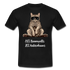 Faule Coole Katze - 80% Baumwolle 20% Katzenhaare Lustiges T-Shirt - Schwarz
