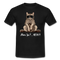 Faule Coole Katze - Ähm ja...NEIN! Lustiges T-Shirt - Schwarz