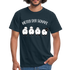 Schäfer Bauer Hüter der Schafe Lustiges  T-Shirt - Navy