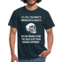 Totenkopf mit lustigen englischen Spruch Sarkasmus T-Shirt - Navy