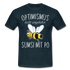 Imker Geschenk T-Shirt Optimismus heißt umgekehrt SUMSI MIT PO - Navy