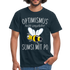 Imker Geschenk T-Shirt Optimismus heißt umgekehrt SUMSI MIT PO - Navy