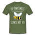 Imker Geschenk T-Shirt Optimismus heißt umgekehrt SUMSI MIT PO - Militärgrün