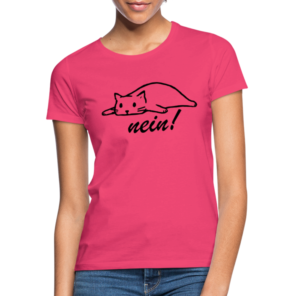 Faule Katze NOPE Lustiges Frauen T-Shirt Geschenk Katzenliebhaber - Azalea