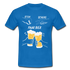 Lustig Schere Stein Paar Bier T-Shirt - Royalblau