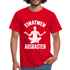 Yoga Geschenk Einatmen Ausrasen Lustige T-Shirt - Rot