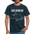 Faule Katze Mittelfinger Jahaa Mache ich - Später Lustiges T-Shirt - Navy