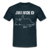 Faule Katze Mittelfinger Jahaa Mache ich - Später Lustiges T-Shirt - Navy
