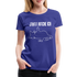 Faule Katze Mittelfinger Jahaa Mache ich - Später Lustiges Frauen Premium T-Shirt - Königsblau