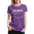 Faule Katze Mittelfinger Jahaa Mache ich - Später Lustiges Frauen Premium T-Shirt - Lila