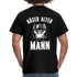 Biker zorniger Gorilla Böser alter Mann Geschenkidee T-Shirt Rückendruck - Schwarz