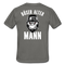 Biker zorniger Gorilla Böser alter Mann Geschenkidee T-Shirt Rückendruck - Graphit