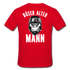 Biker zorniger Gorilla Böser alter Mann Geschenkidee T-Shirt Rückendruck - Rot