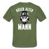 Biker zorniger Gorilla Böser alter Mann Geschenkidee T-Shirt Rückendruck - Militärgrün