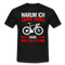 Fahrradfahrer Warum ich ohne Akku fahre weil ich es kann T-Shirt - Schwarz
