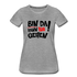 Bin da kann los gehen Lustiges Frauen Premium T-Shirt - Grau meliert