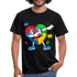 Autismus Tanzendes Herz Dabbing Heart T-Shirt - Schwarz